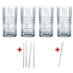 Cocktailglas|Drinkglas-Nachtmann Natchmann Feel Good Longdrinkglas 4-pack, 44,5 cl