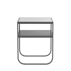 Nati Tati sängbord, marmor vit, char grey stativ^Asplund