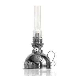 Nattlampan fotogenlampa, nickel^Karlskrona Lampfabrik Hot