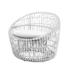 Nest Round fåtölj, Natté white, vit rotting^Cane-line Hot