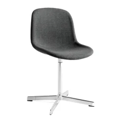 Neu 10 Upholstery kontorsstol, Remix 163 grey, snurrstativ i aluminium^HAY Best