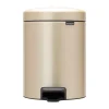 Pedalhinkar|Pedalhinkar-Brabantia New Icon pedalhink 5 liter, Metallic Gold