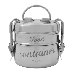 matlåda 2 delar, Silver finish, Ø10 cm^Nicolas Vahé Sale