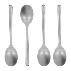 Teskedar & Kaffeskedar-Nicolas Vahé tesked 4-pack, Antik silverfinish