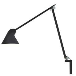 Sänglampor-Louis Poulsen NJP vägglampa lång arm, Svart