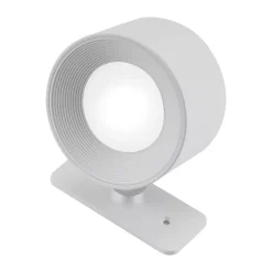 Portabla Lampor-Unison No Cable uppladdningsbar vägglampa, Vit, Ø8x4,5 cm