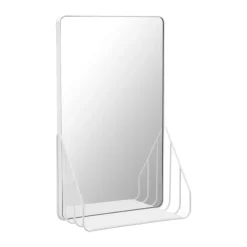 Nod spegel med hylla 30x50 cm, White^Scandi Living Online