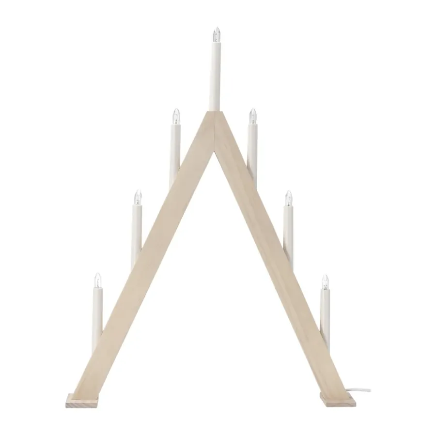 Adventsljusstakar-Scandi Living Nord adventsljusstake 60 cm, Vitlaserad