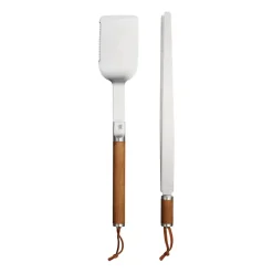 Trädgårdsdetaljer & Tillbehör·Grillar|Grillar-Fiskars Norden grillverktyg 2 delar, Rostfritt stål-björk