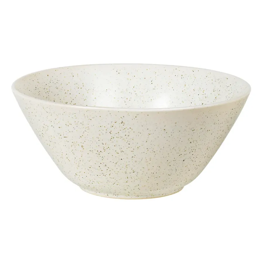 Salladsskålar-Broste Copenhagen Nordic Vanilla skål Ø25 cm, Cream with grains