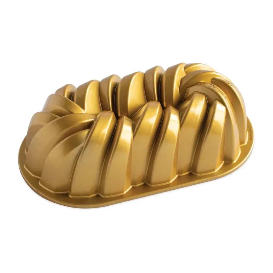 Brödformar-Nordic Ware Braided brödform 1,4 L, Guld