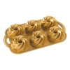Kakformar & Pepparkaksformar-Nordic Ware heritage bundtlette bakform guld, 0,9 L