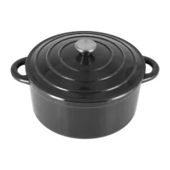 Gjutjärnsgrytor|Grytor-Nordwik gjutjärnsgryta rund 5 l, Svart-silver