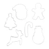 Kakformar & Pepparkaksformar-Nordwik pepparkaksform jul 6 delar, Rostfritt stål