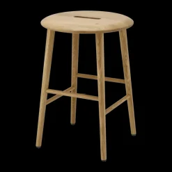 Pallar-1898 Norrabo pall 53 cm, Naturlackad ek