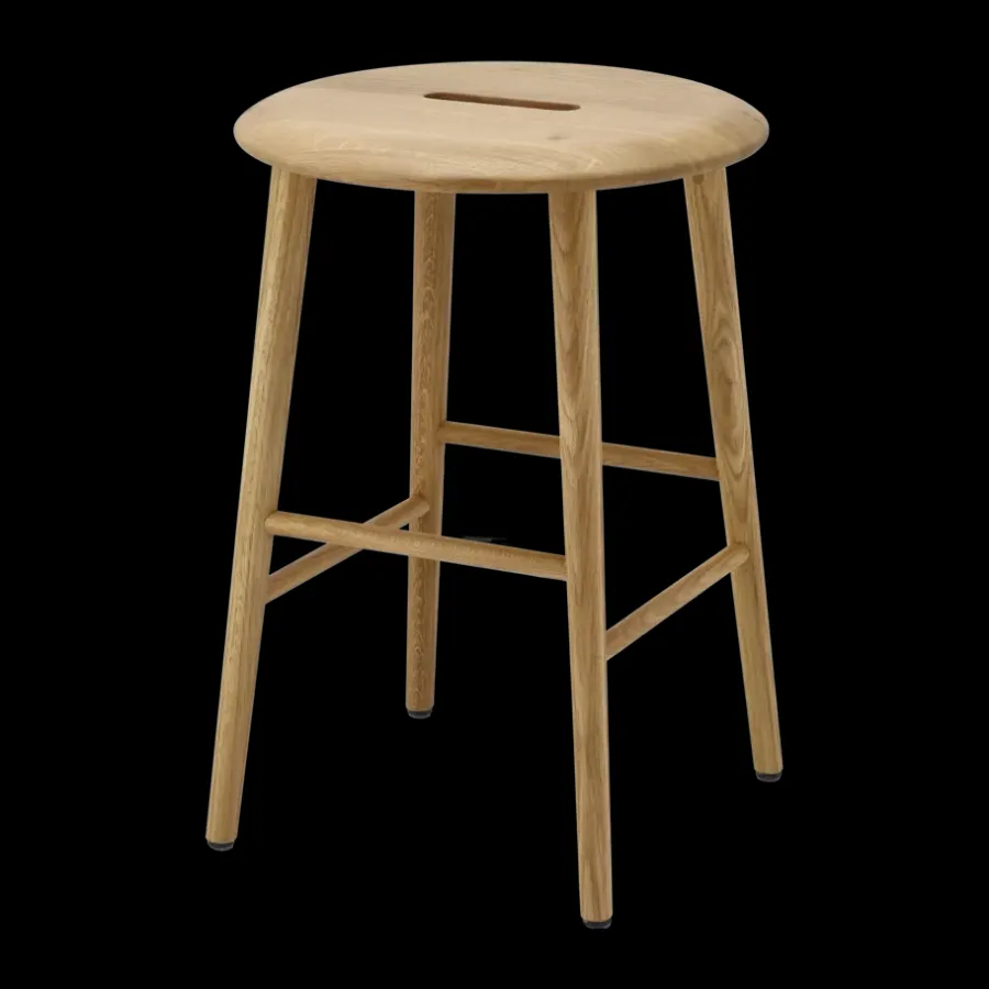 Pallar-1898 Norrabo pall 53 cm, Naturlackad ek