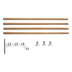 Nostalgi 291 påbyggnad hatthylla 100 cm, Bambu-aluminium^Essem Design Clearance