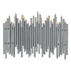 Adventsljusstakar-Star Trading Note adventsljusstake 25x35 cm, Grå