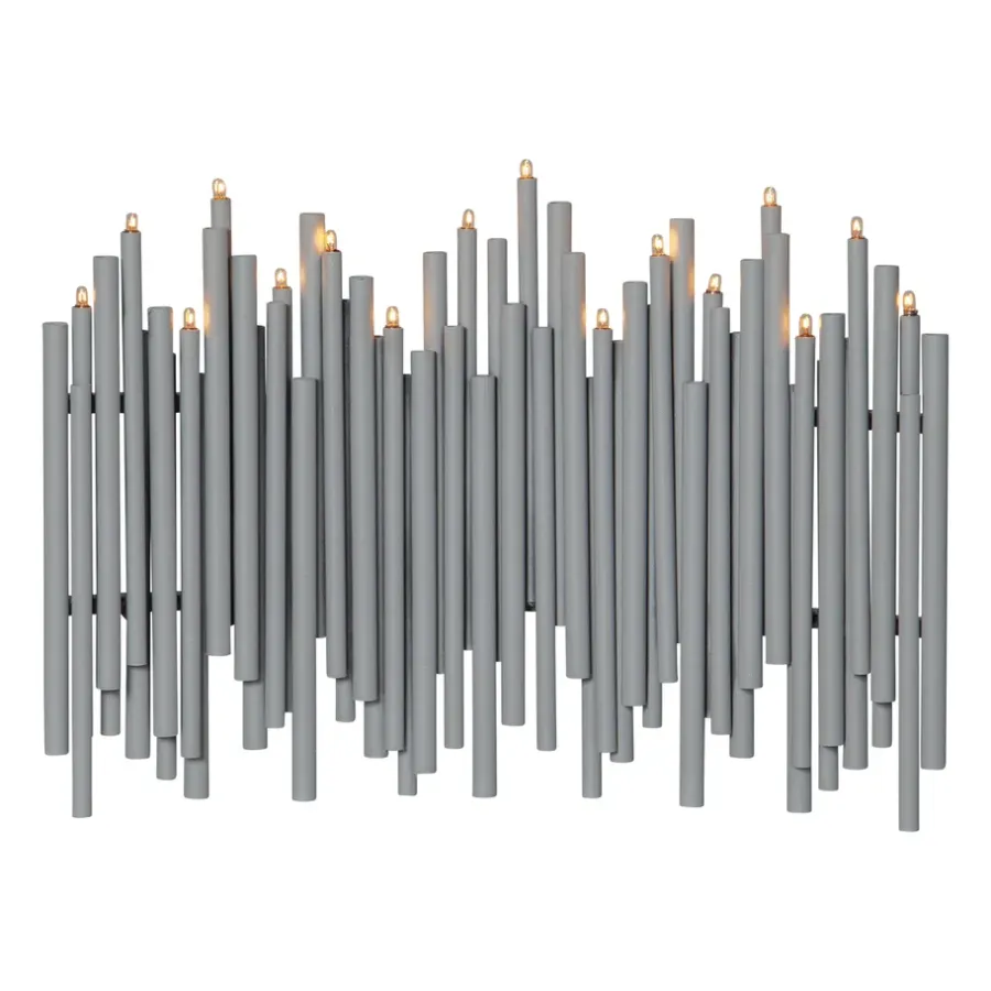 Adventsljusstakar-Star Trading Note adventsljusstake 25x35 cm, Grå