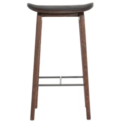 Barstolar-NORR11 NY11 barstol lädersits dark smoked oak 65 cm, Spectrum black