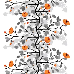 Ofelia tyg, orange^Arvidssons Textil