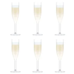 Plastglas|Champagneglas-Bodum Oktett champagneglas 6-pack, 12 cl