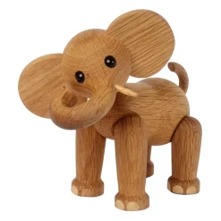 Träfigurer-Spring Copenhagen Ollie elefant dekoration, Ek-lönn