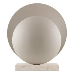 Bordslampor-Globen Lighting Orbit bordslampa, Beige-travertin