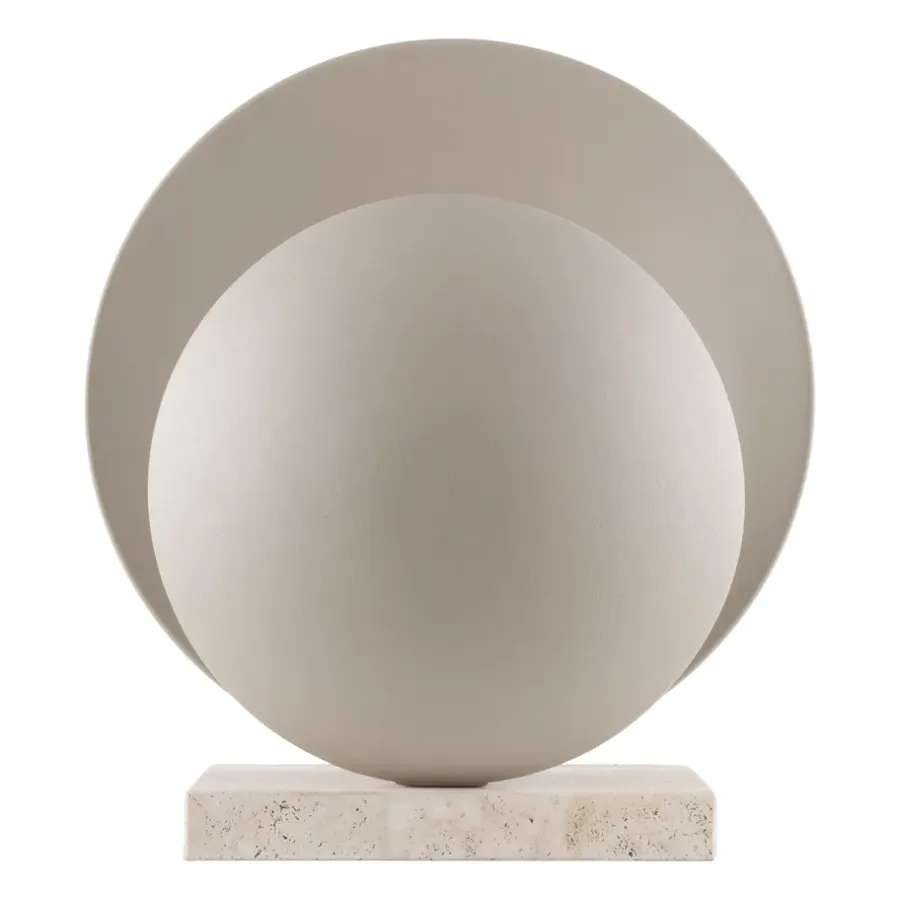 Bordslampor-Globen Lighting Orbit bordslampa, Beige-travertin