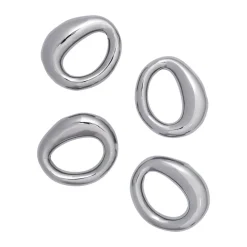 Servettringar & Servettställ-Ferm Living Orrith servettring 4-pack, Silver