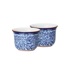 Ostindia Floris äggkopp 2-pack, Blå-vit^Rörstrand New