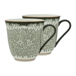 Kaffekoppar-Rörstrand Ostindia Floris mugg 30 cl 2-pack, Grön