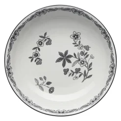 Djupa Tallrikar-Rörstrand Ostindia Svart djup tallrik, Ø 22 cm