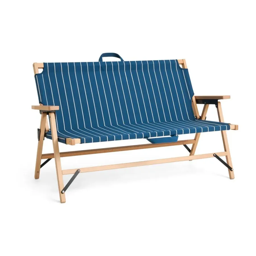 Outdoor Market soffa ihopfällbar, Blue-beige, 2-sits^HAY Sale