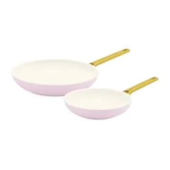 Grytset & Kastrullset-GreenPan Padova stekpanneset 20 + 26 cm, Blush pink