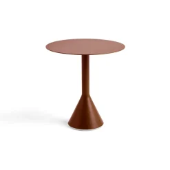 Palissade Cone runt cafébord, Iron red, Ø70 cm^HAY Hot