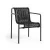 Sittmöbler·Trädgårdsstolar & Utestolar|Trädgårdsstolar & Utestolar-HAY Palissade Cord Dining karmstol, Anthracite