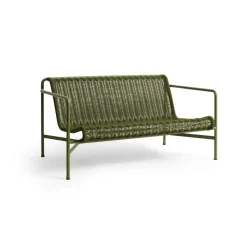 Trädgårdssoffor & Trädgårdsbänkar|Loungemöbler·Loungesoffor-HAY Palissade Cord loungesoffa, Olive