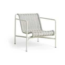 Loungemöbler·Loungefåtöljer & Utefåtöljer|Loungefåtöljer & Utefåtöljer-HAY Palissade Cord Low loungefåtölj, Sky grey