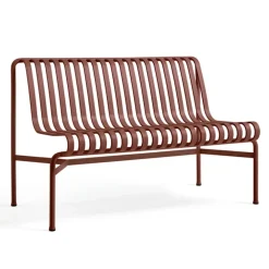 Trädgårdssoffor & Trädgårdsbänkar-HAY Palissade Dining bänk utan armstöd, Iron red