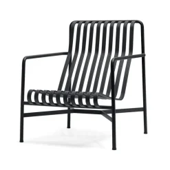 Loungemöbler·Loungefåtöljer & Utefåtöljer|Loungefåtöljer & Utefåtöljer-HAY Palissade High loungefåtölj, Anthracite