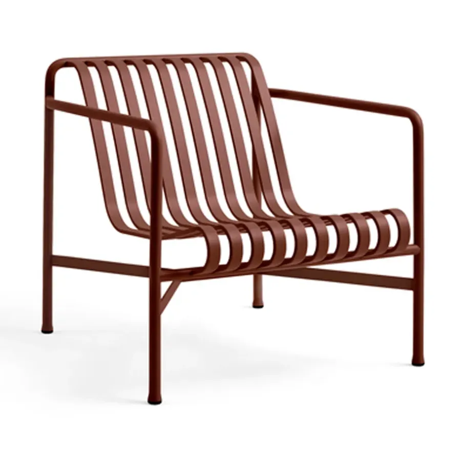 Palissade Low loungefåtölj, Iron red^HAY Hot