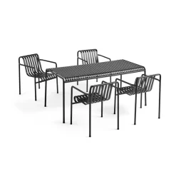 Utebord·Matbord Utomhus|Matbord Utomhus-HAY Palissade matbord 170x90 cm, Anthracite