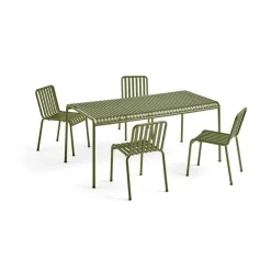 Utebord·Matbord Utomhus|Matbord Utomhus-HAY Palissade matbord 170x90 cm, Olive green