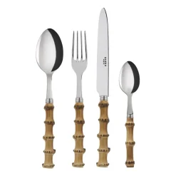Bestickset-SABRE Paris Panda bestickset 24 delar, Rostfritt stål-bambu