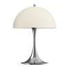 Fönsterlampor|Portabla Lampor-Louis Poulsen Panthella 250 portabel bordslampa V3, Chrome opal beige