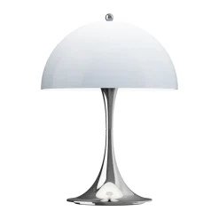 Panthella 250 portabel bordslampa V3, Chrome opal blue grey^Louis Poulsen Outlet