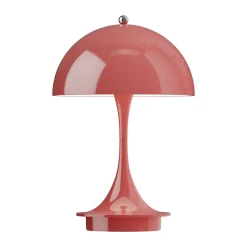 Panthella 160 Portable v3 bordslampa, Opaque coral^Louis Poulsen