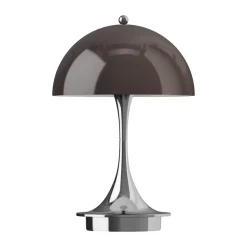 Fönsterlampor|Portabla Lampor-Louis Poulsen Panthella 160 Portable v3 bordslampa, Original Opal Brown