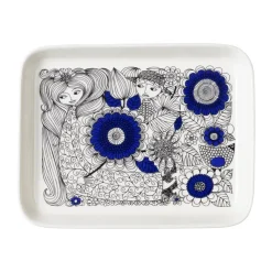 Pastoraali tallrik 15x19 cm, Blå-vit^Arabia Discount